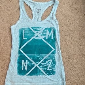 Reebok Les Mills Women's sea green/teal Graphic Tank Top